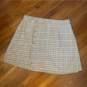Plus size cream skirt